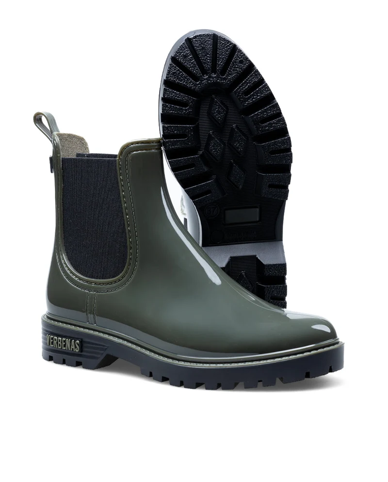 Botas Agua Gaudi Brillo Kaki