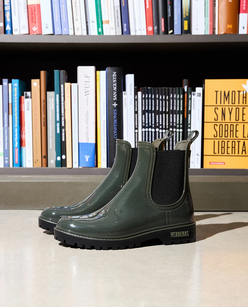 Botas Agua Gaudi Brillo Kaki