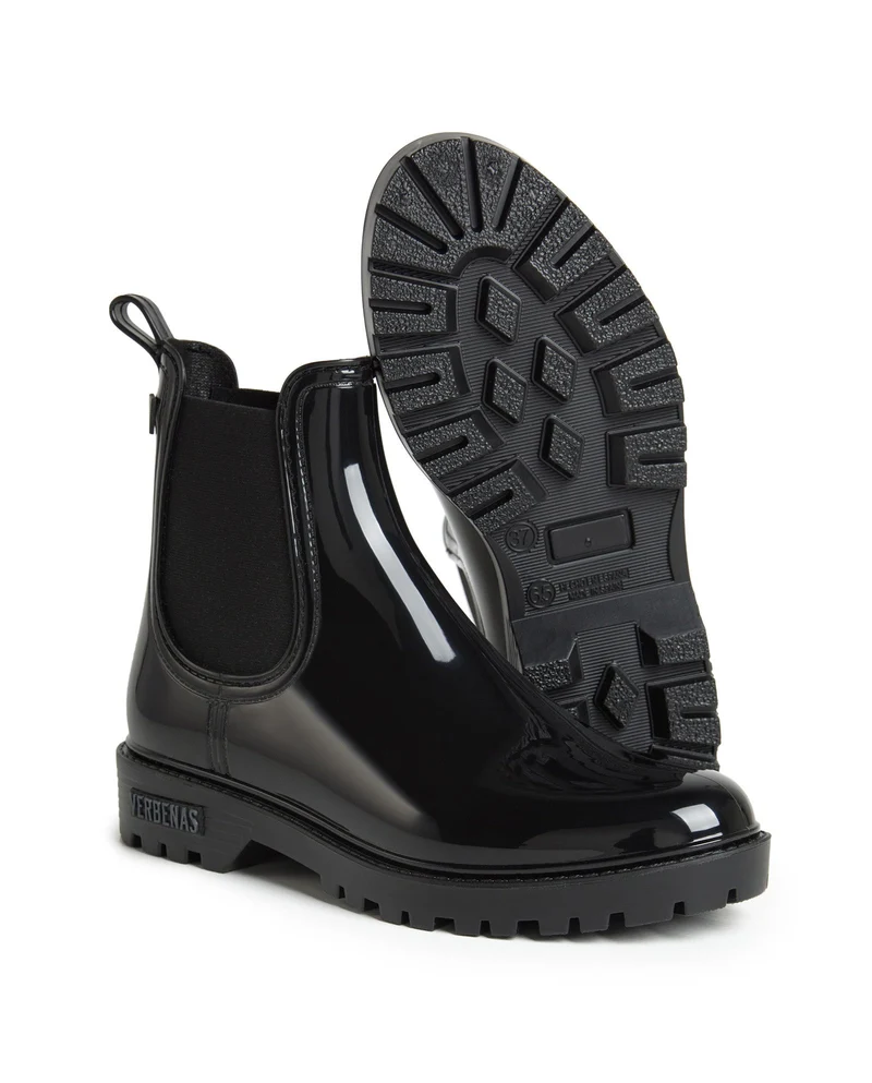 Botas Agua Gaudi Brillo Negro