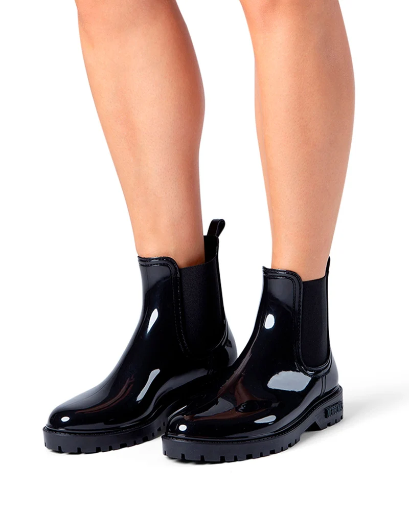 Botas Agua Gaudi Brillo Negro
