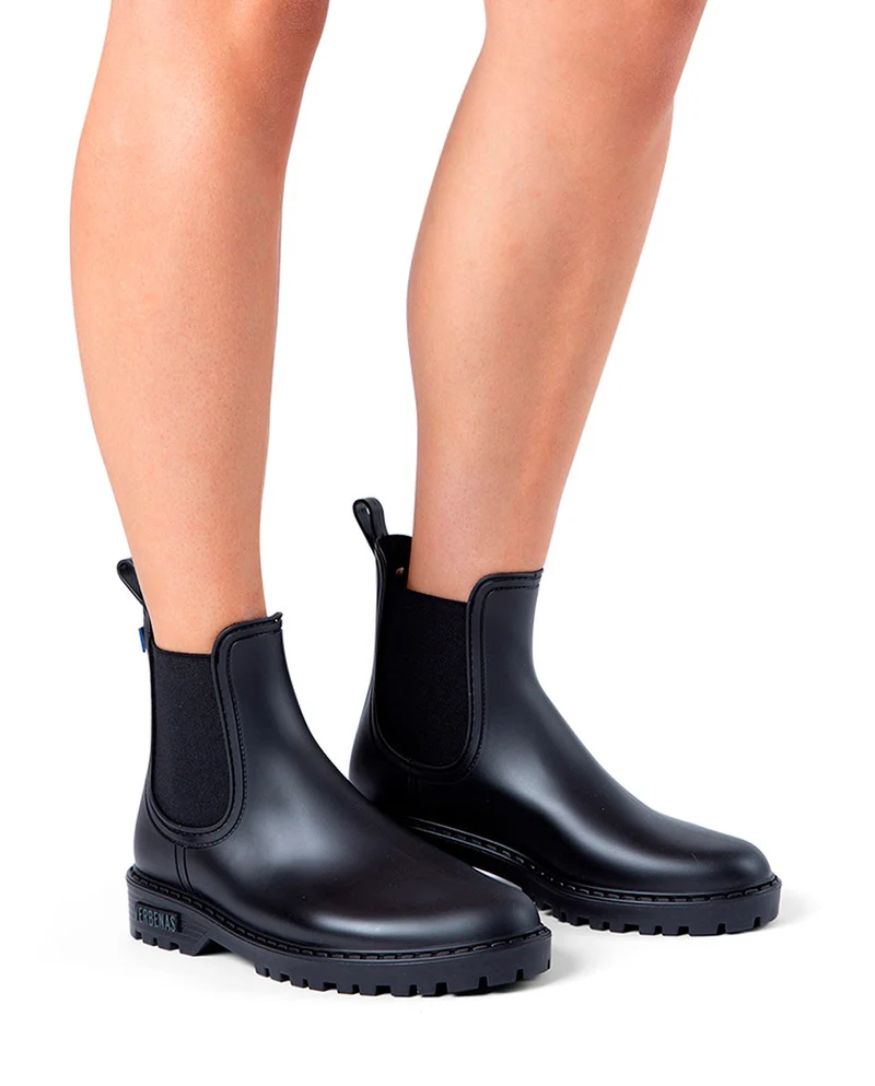 Botas Agua Gaudi Mate Negro-Negro