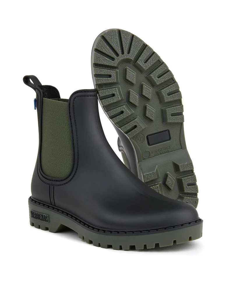Botas Agua Gaudi Mate Negro-Kaki