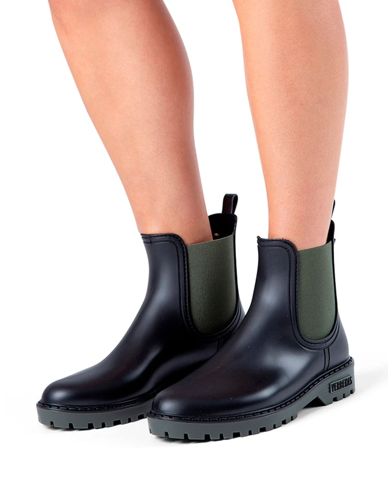 Botas Agua Gaudi Mate Negro-Kaki
