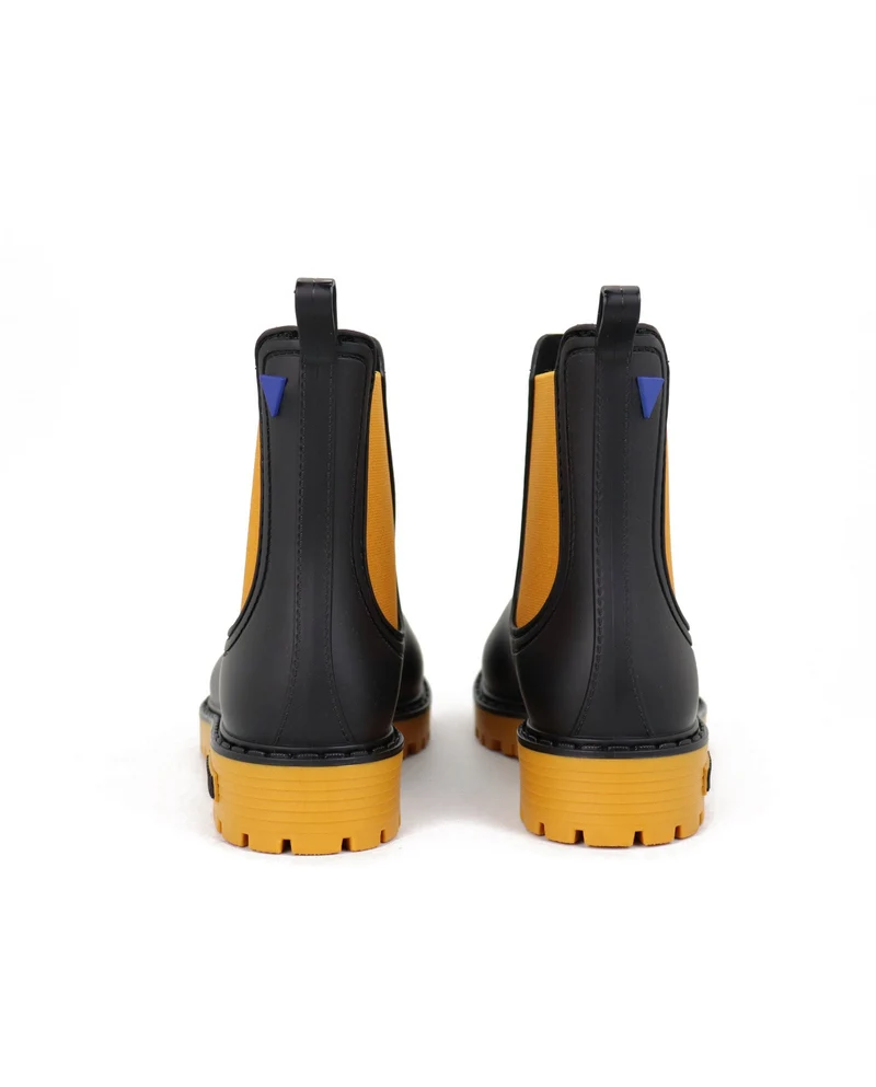 Botas Agua Gaudi Mate Negro-Ocre