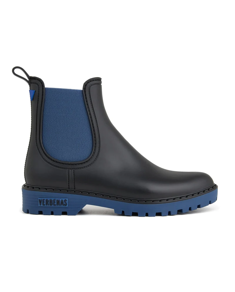 Botas Agua Gaudi Mate Negro-Azul