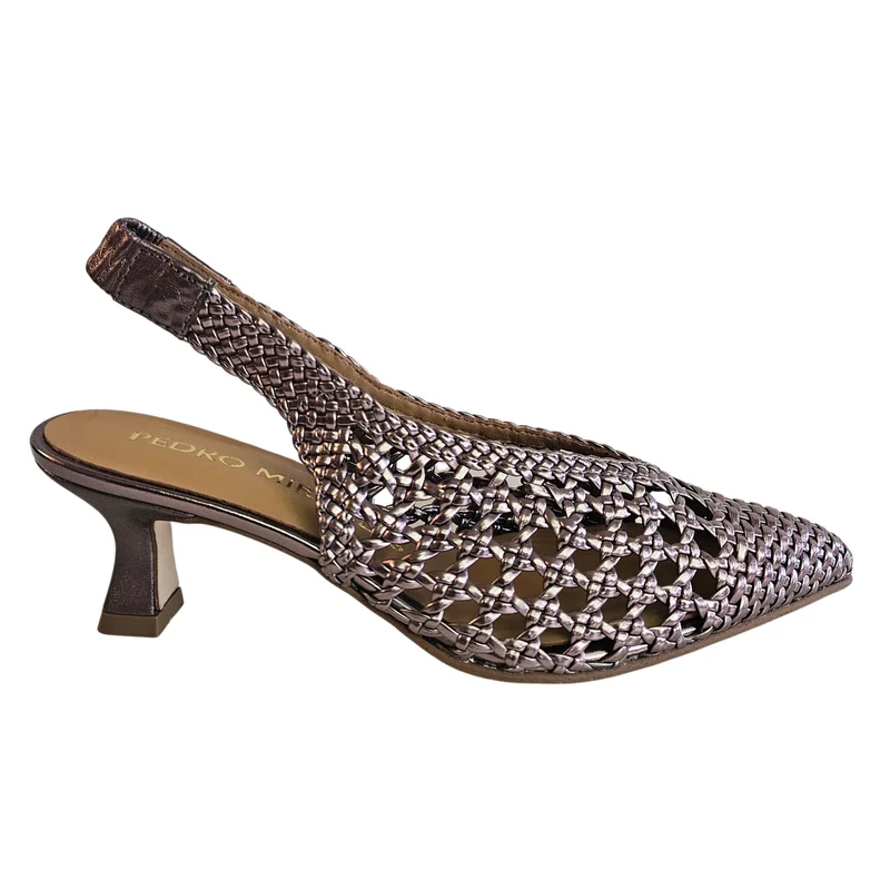 Pedro Miralles, Geflochtener Sling in Altrosé Metallic