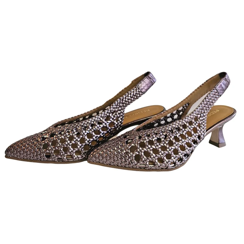 Pedro Miralles, Geflochtener Sling in Altrosé Metallic