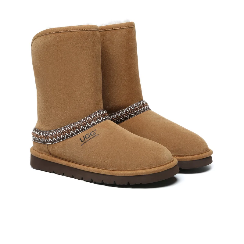 Bohemian Knitted UGG Short Classic Boots