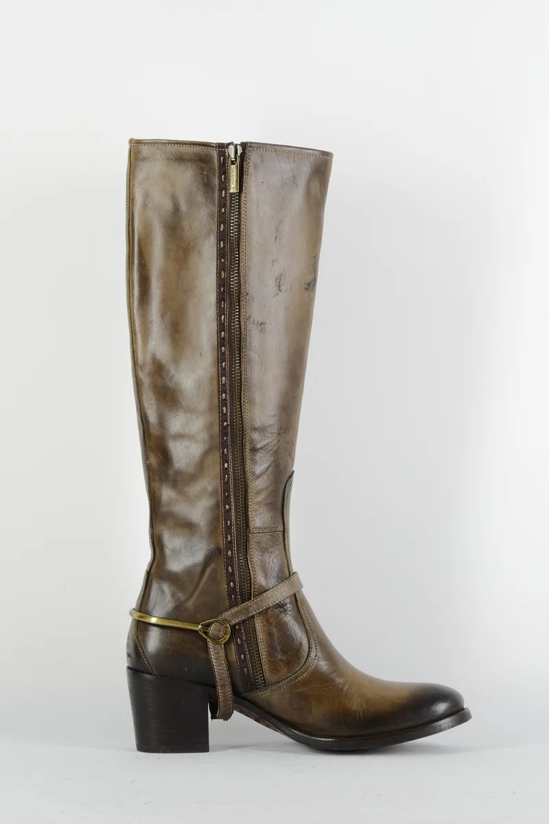 Stiefel Leder braun