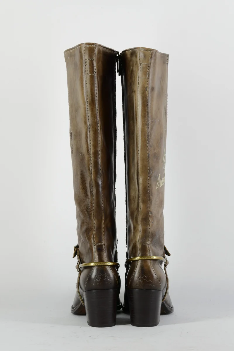 Stiefel Leder braun