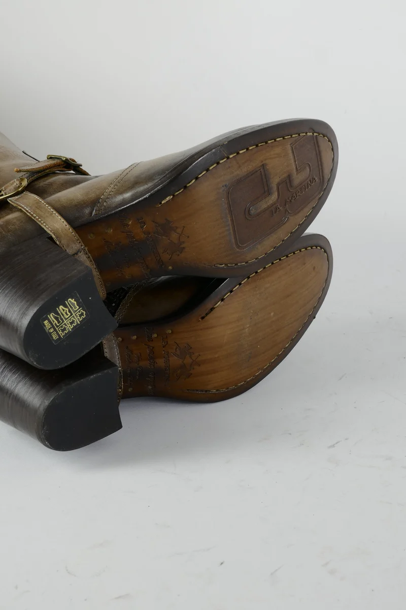 Stiefel Leder braun