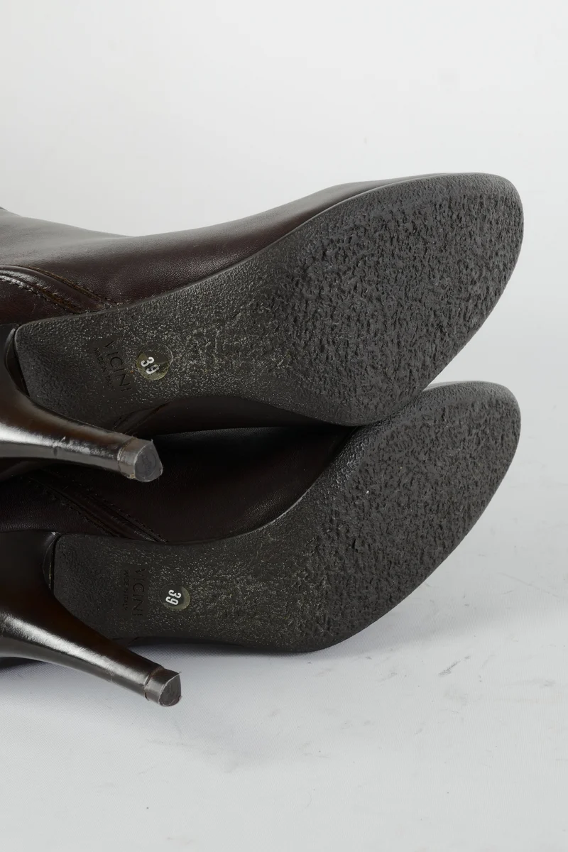 Hohe Stiefel Leder dunkelbraun