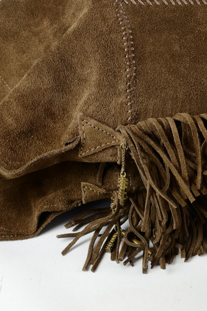Overknees Wildleder braun
