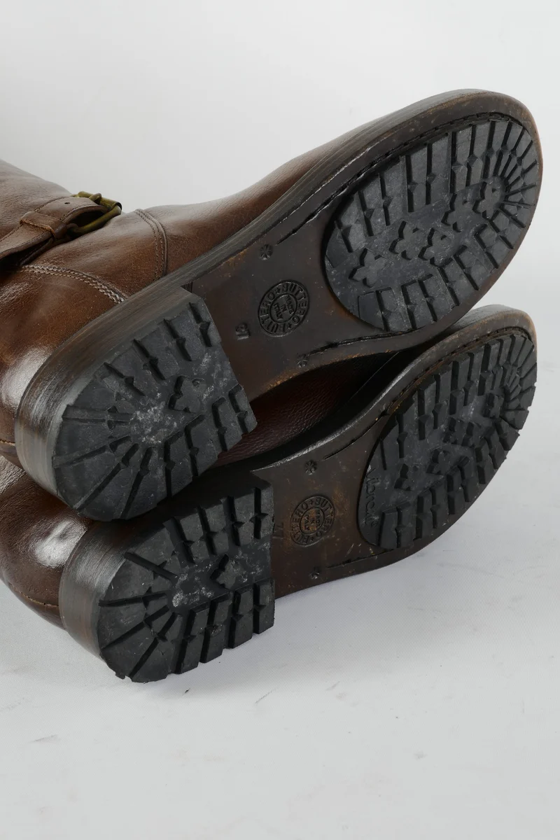 Overknees Leder braun