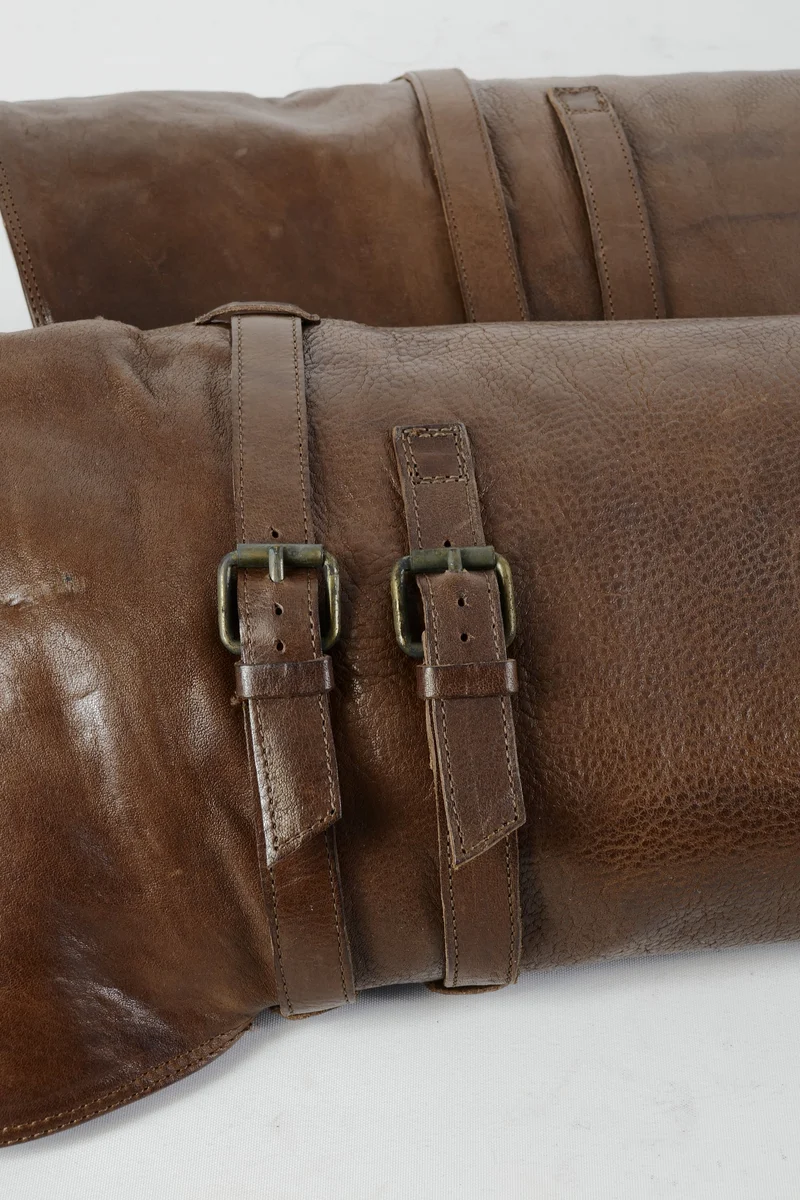 Overknees Leder braun