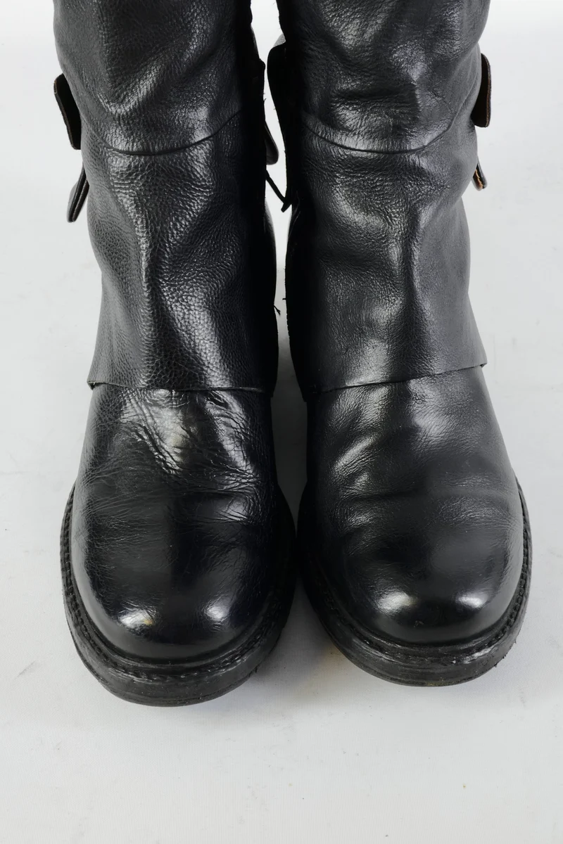 Hohe Stiefel Leder schwarz