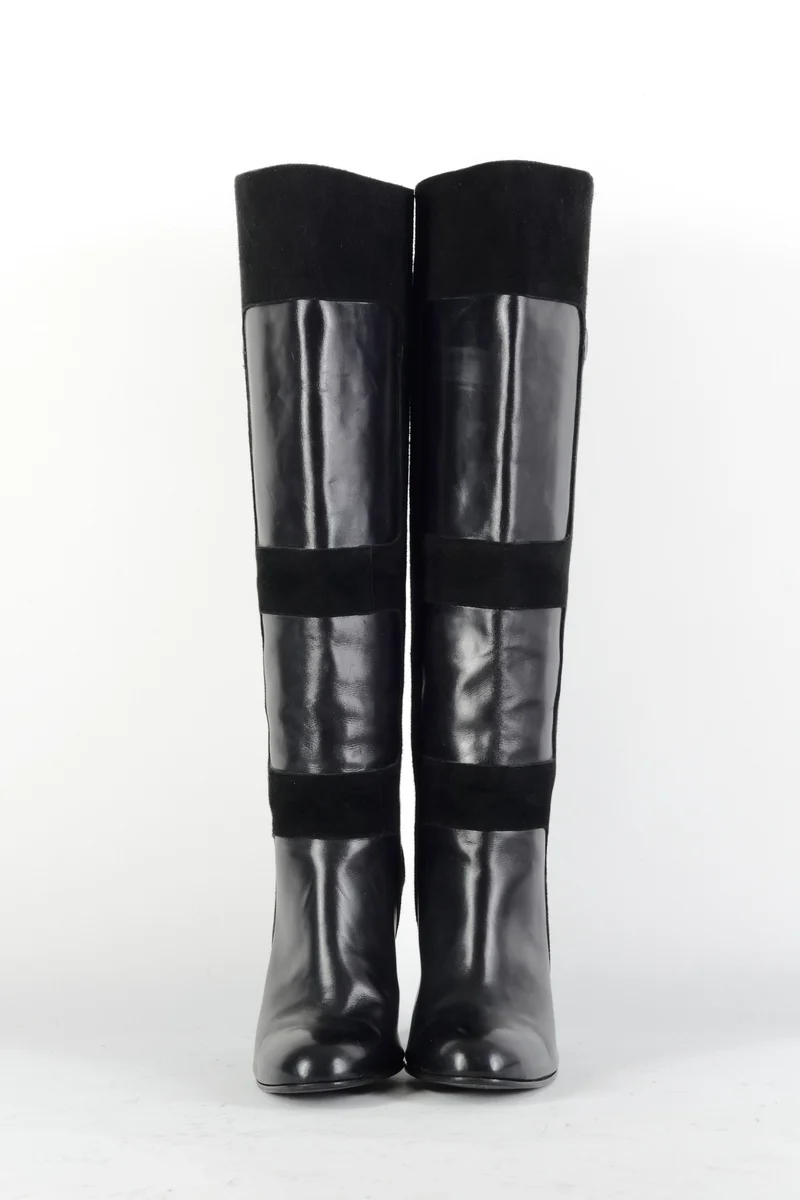 Stiefel Leder schwarz