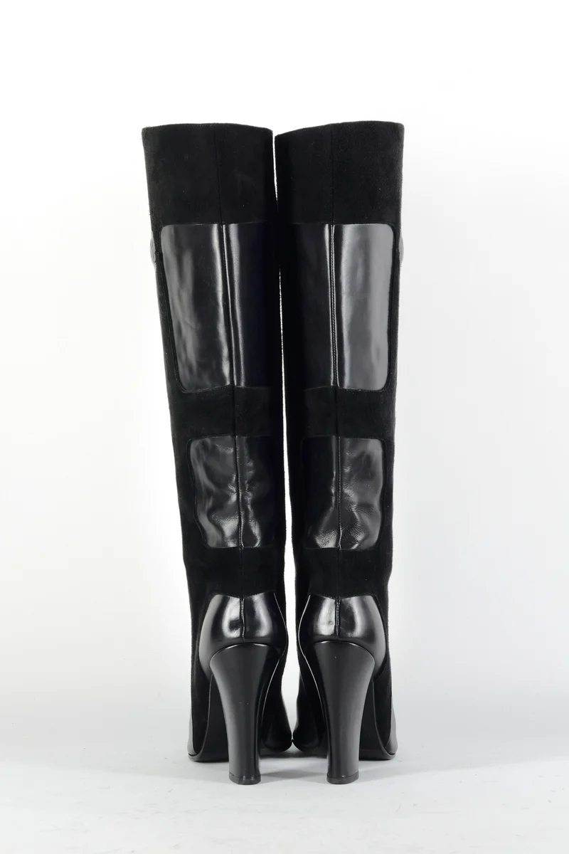 Stiefel Leder schwarz