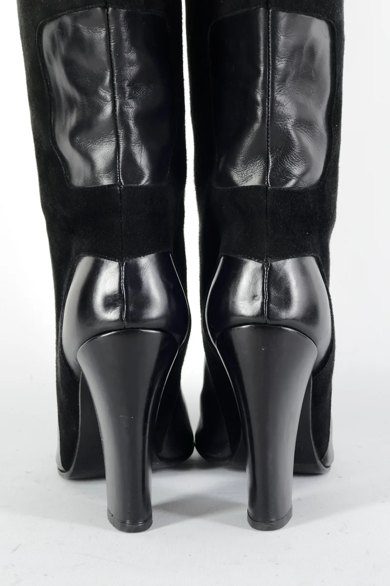 Stiefel Leder schwarz
