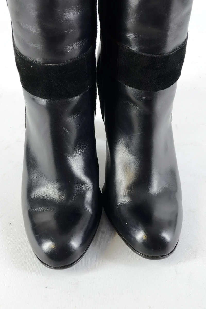 Stiefel Leder schwarz