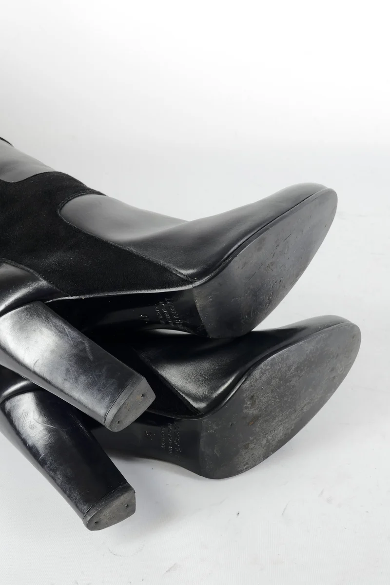 Stiefel Leder schwarz