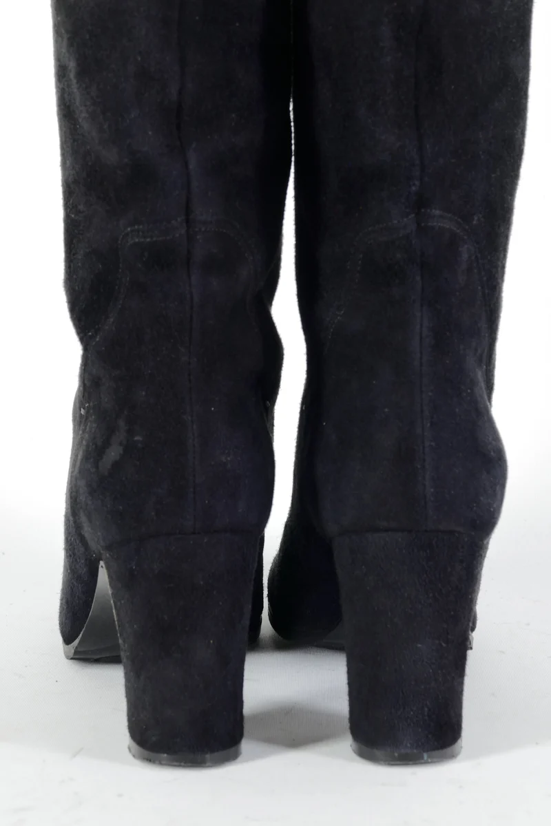 Hohe Stiefel Wildleder schwarz