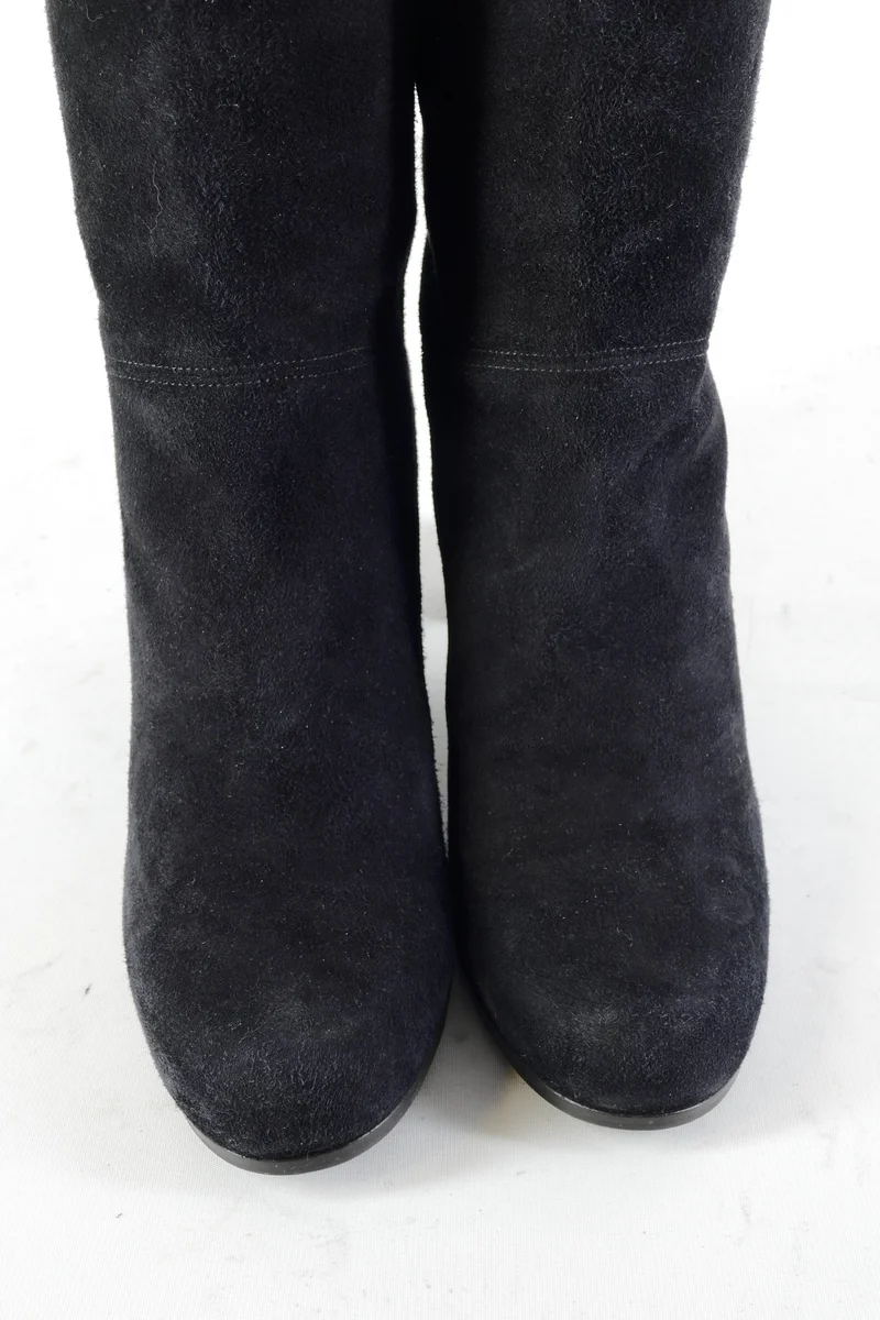 Hohe Stiefel Wildleder schwarz