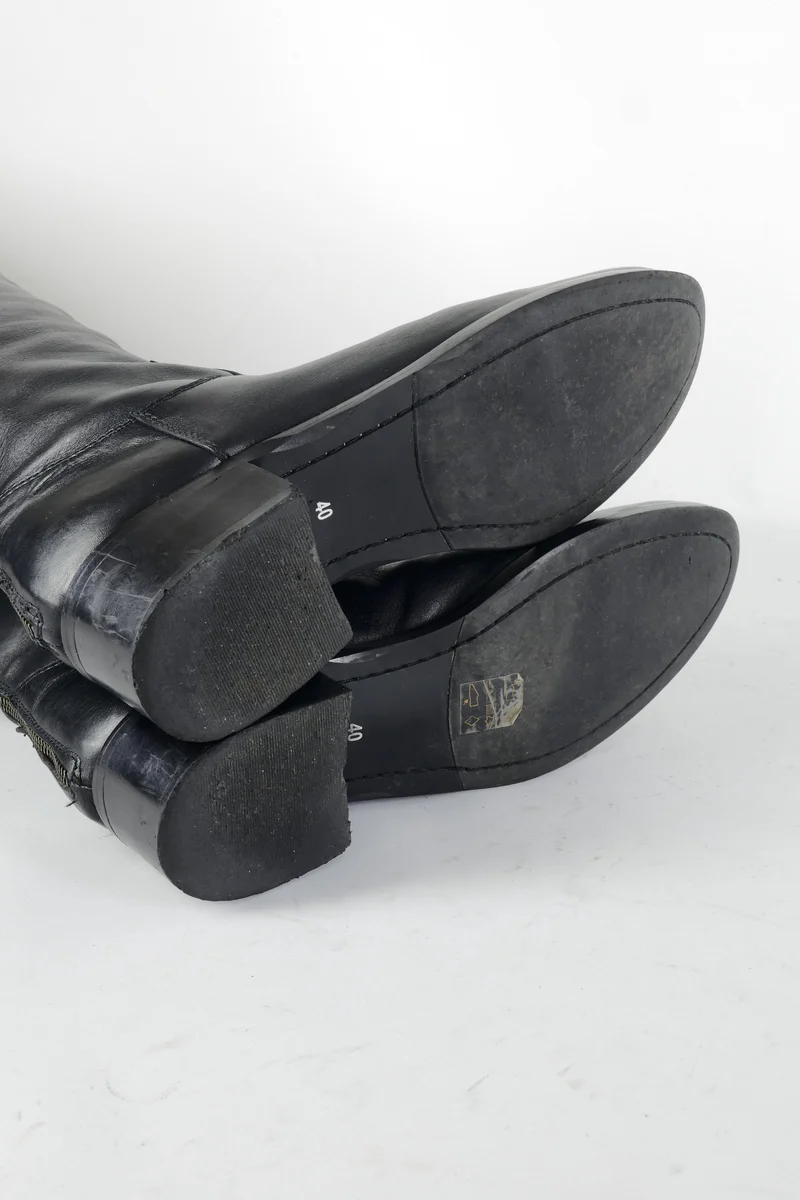 Stiefel Leder schwarz