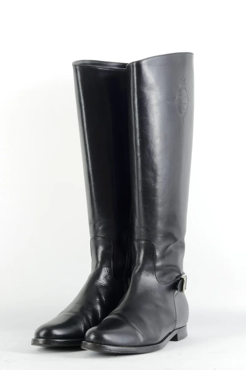 Stiefel Leder schwarz