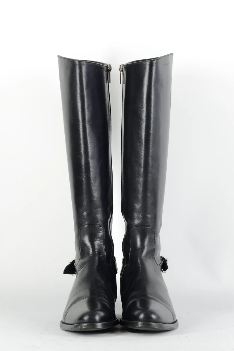 Stiefel Leder schwarz
