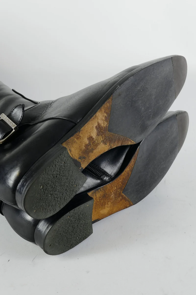Stiefel Leder schwarz