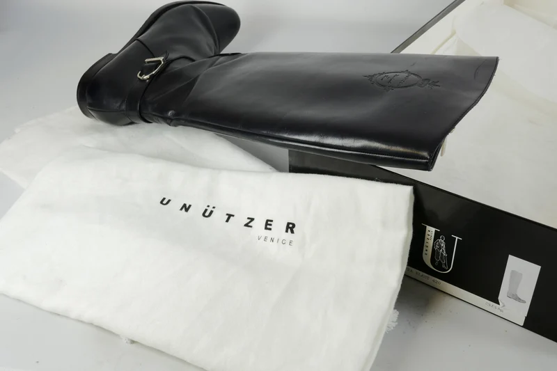 Stiefel Leder schwarz