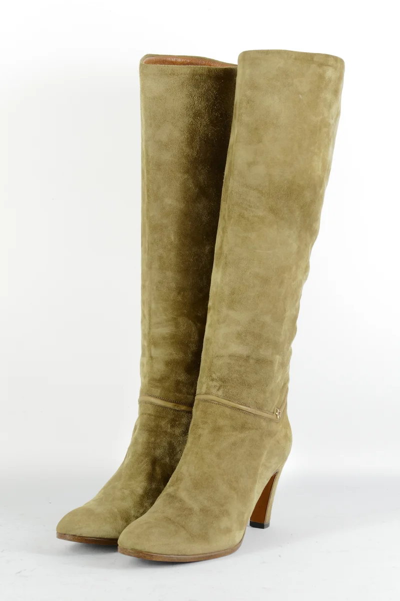 Vintage-Stiefel Wildleder schlamm