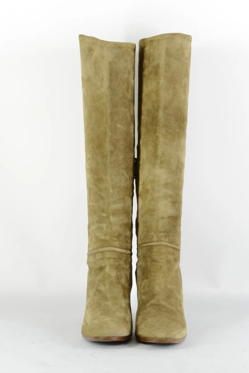 Vintage-Stiefel Wildleder schlamm