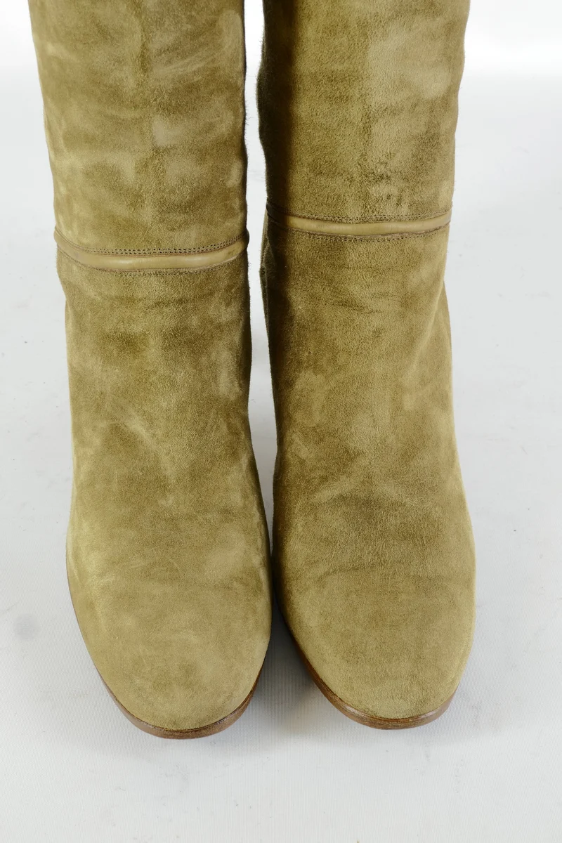 Vintage-Stiefel Wildleder schlamm