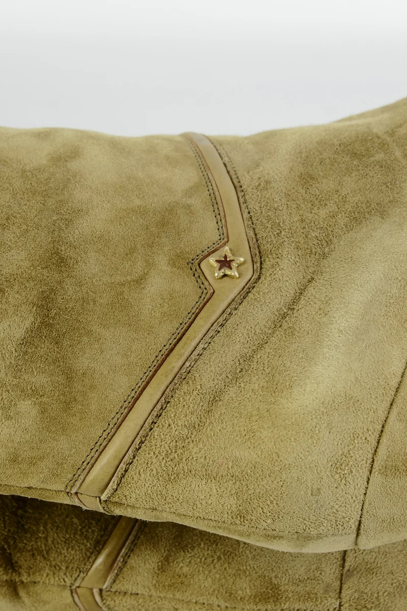 Vintage-Stiefel Wildleder schlamm