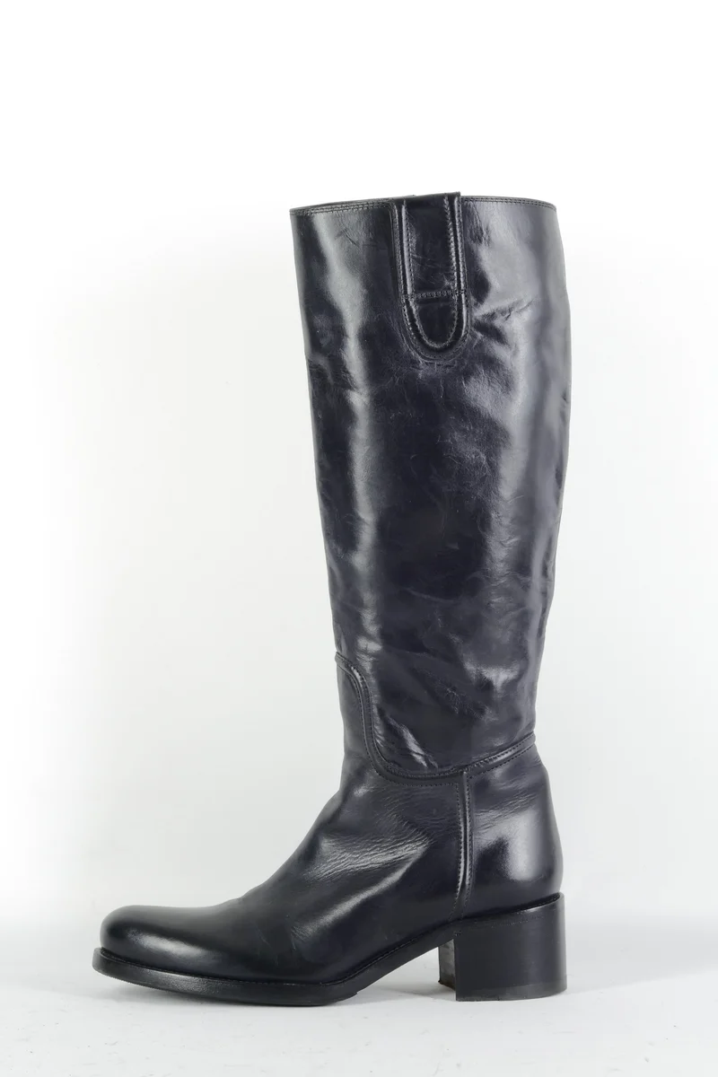 Stiefel Leder schwarz