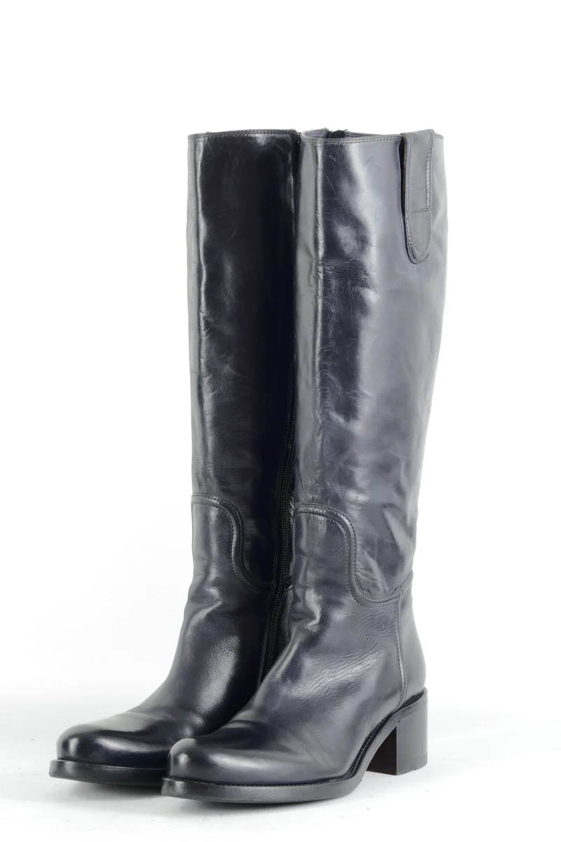 Stiefel Leder schwarz