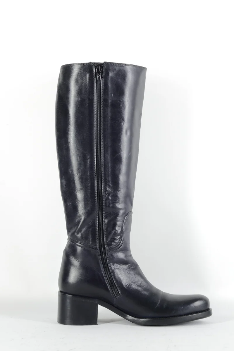Stiefel Leder schwarz