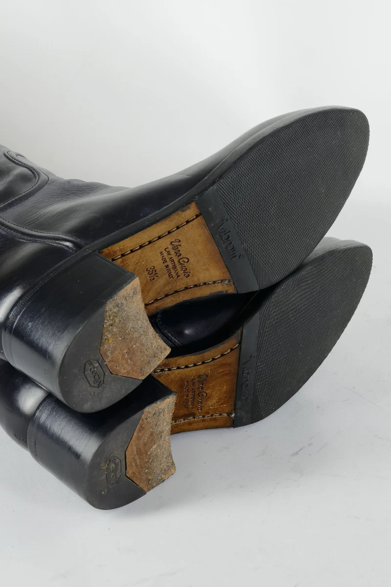 Stiefel Leder schwarz