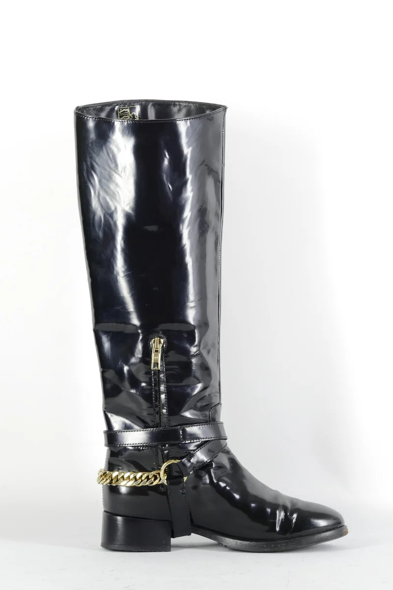 Stiefel Leder schwarz