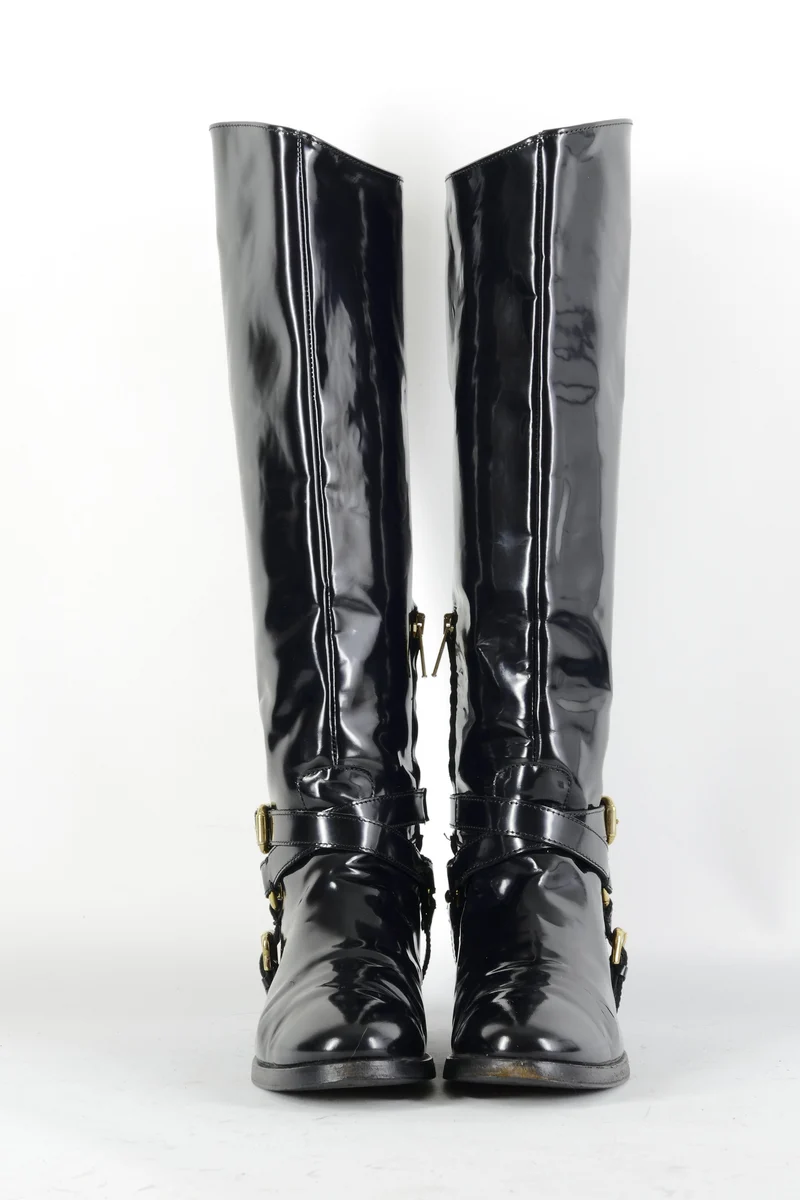 Stiefel Leder schwarz
