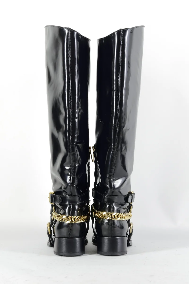 Stiefel Leder schwarz