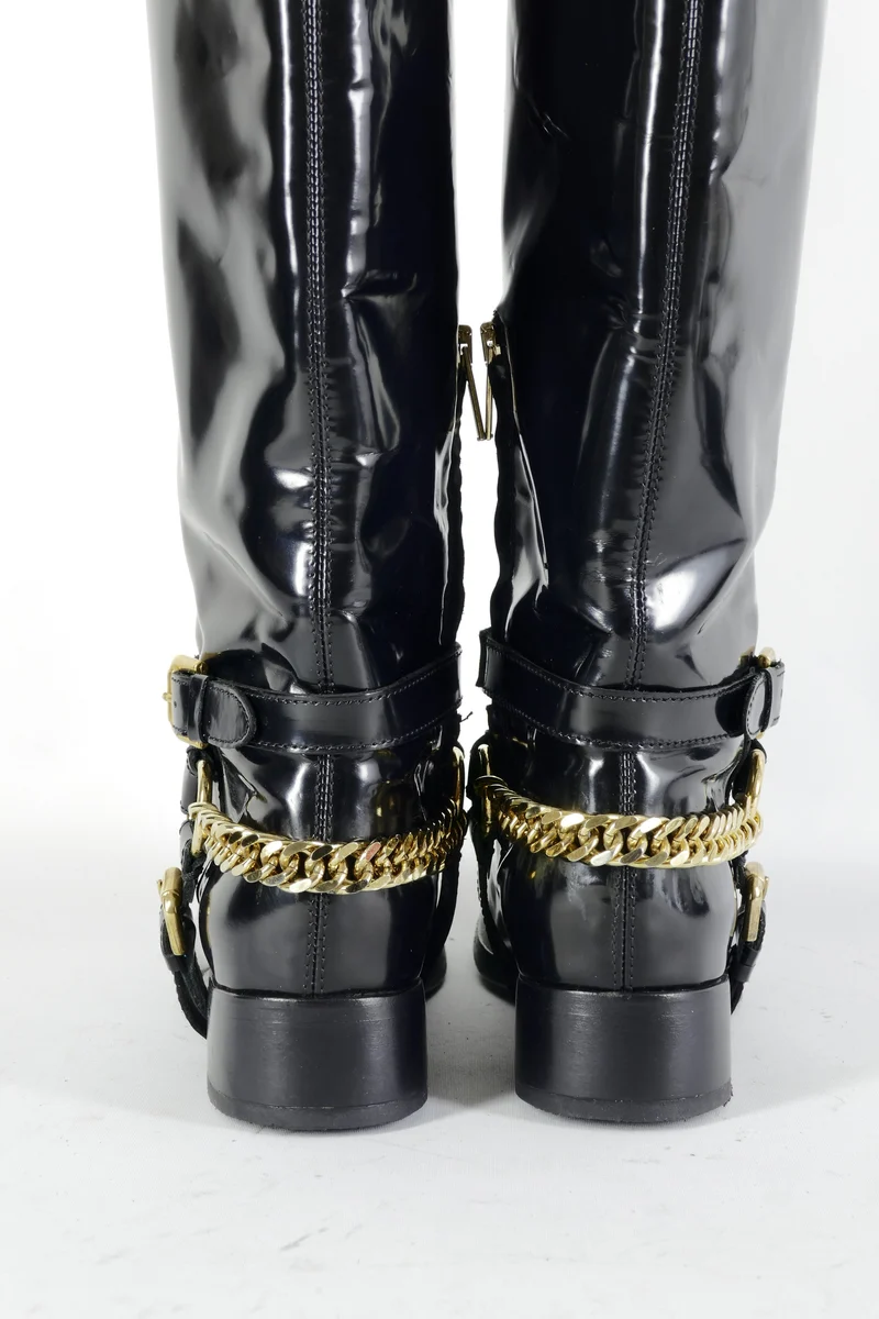 Stiefel Leder schwarz