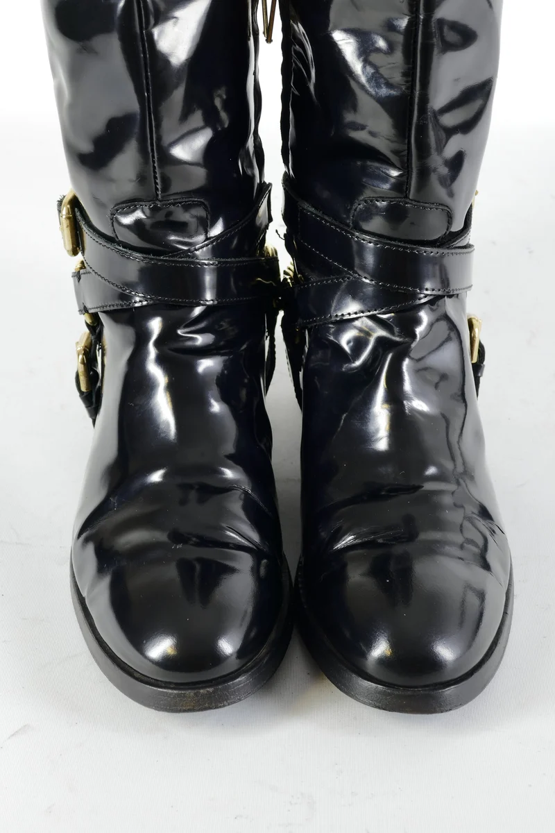 Stiefel Leder schwarz