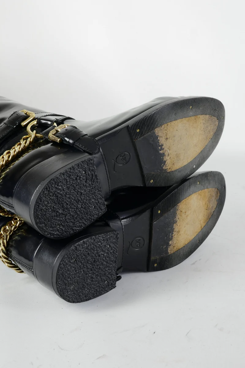 Stiefel Leder schwarz