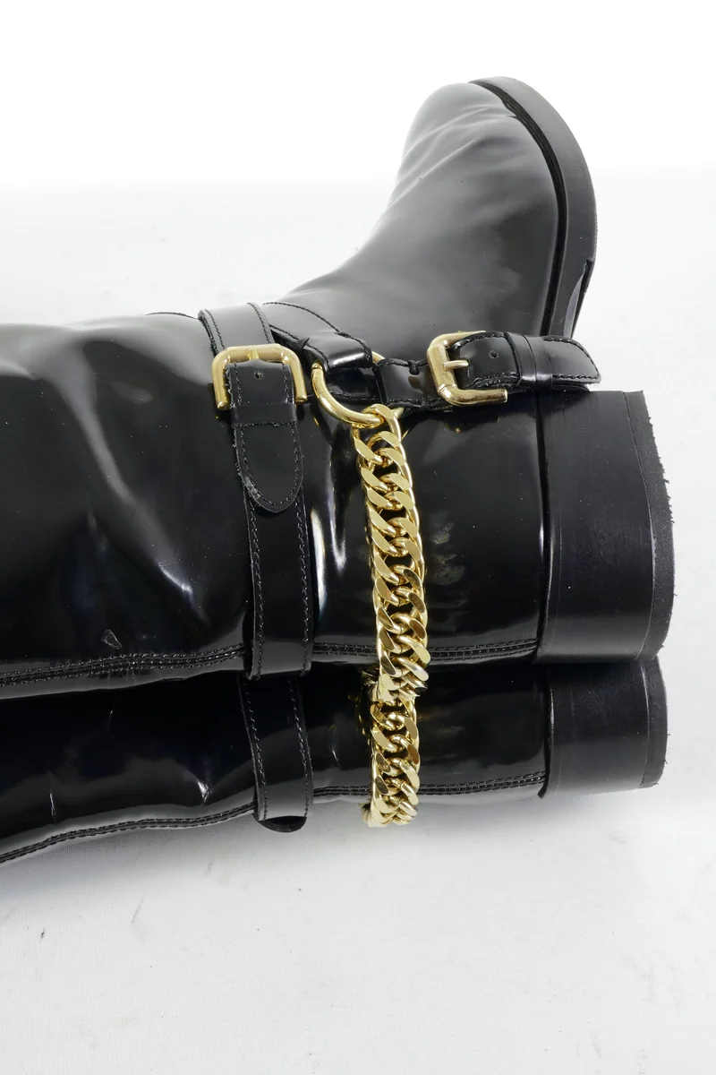 Stiefel Leder schwarz