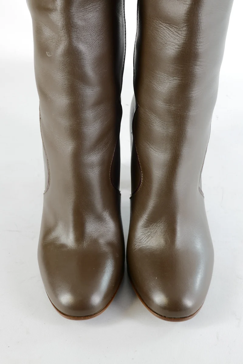Stiefel Leder schlamm