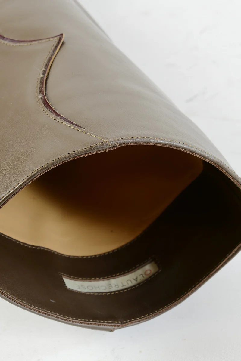 Stiefel Leder schlamm