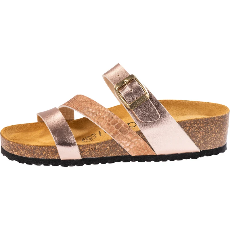 Chios Metallic Rosegold Reptil